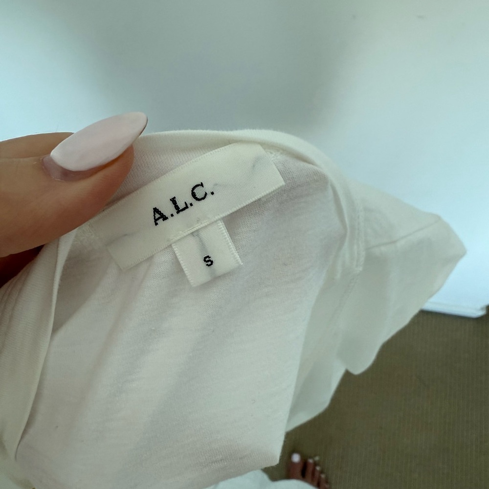 A.L.C. Jane Tie Front Crop Top - Picture 4 of 5
